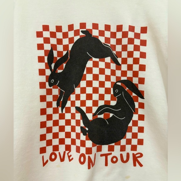 Harry Styles Love on Tour 2021 Tour Merch White Crewneck Sweatshirt - Picture 3 of 5